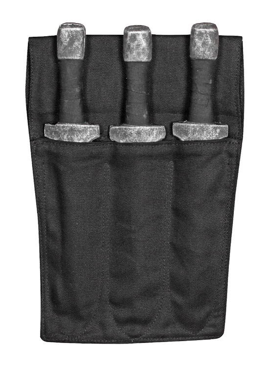 Arrojadizo funda de cuchillo Kerria Negro