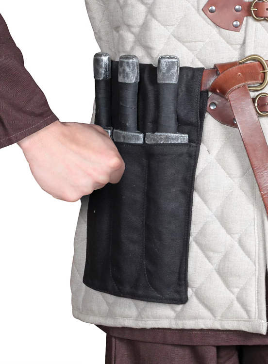 Arrojadizo funda de cuchillo Kerria Negro