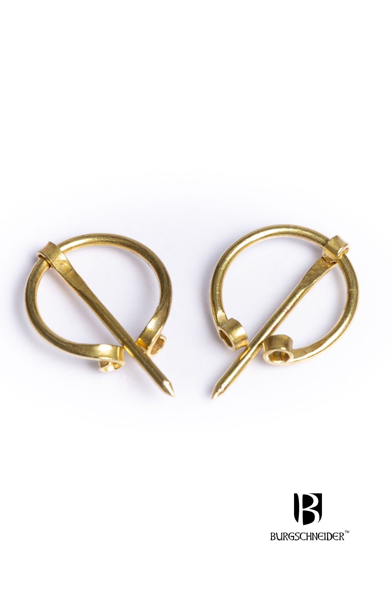 Set of 2 Small Brooches Vafi Brass