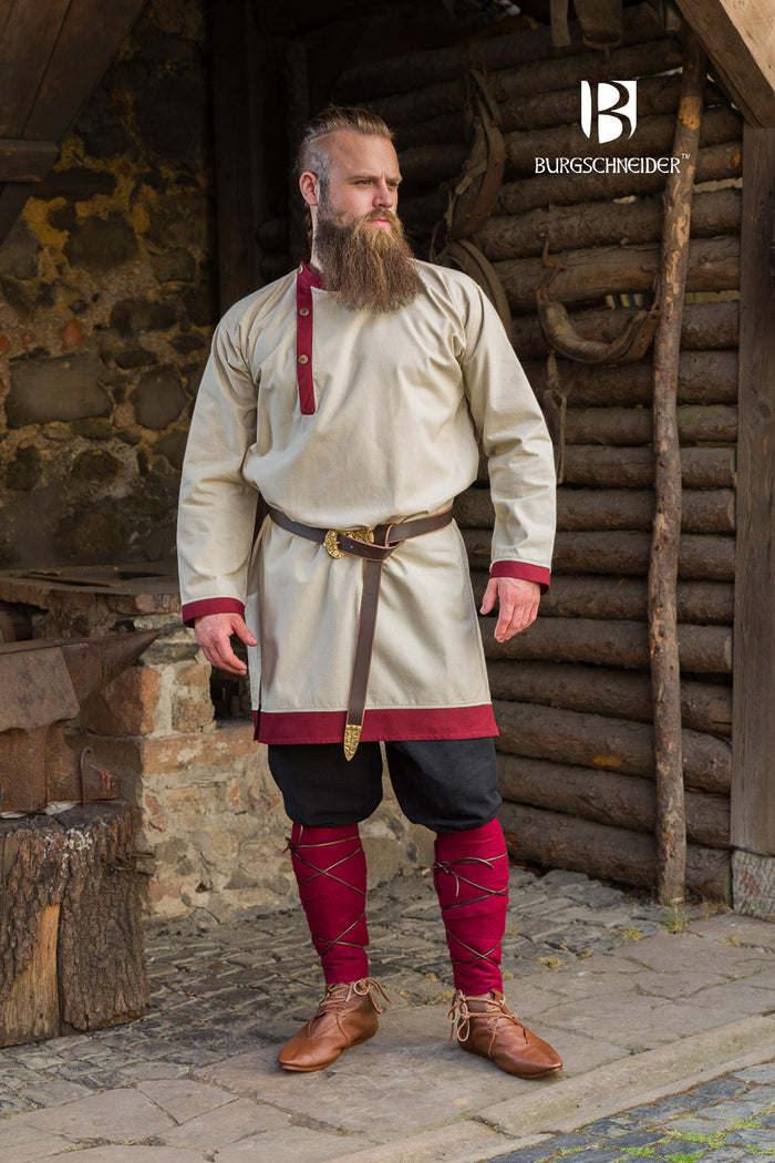 Burgschneider Medieval Viking Short Sleeve Undertunic Cotton Snorri