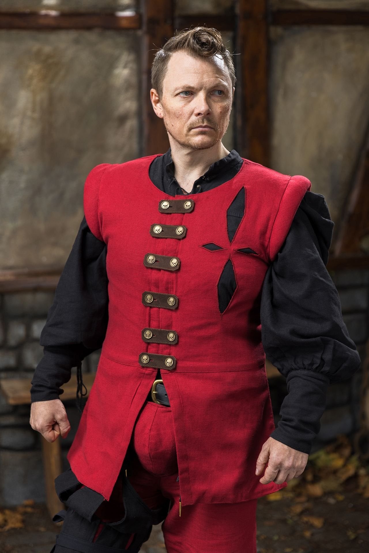 Warhammer Armoury Imperial Jerkin Type A Dark Red