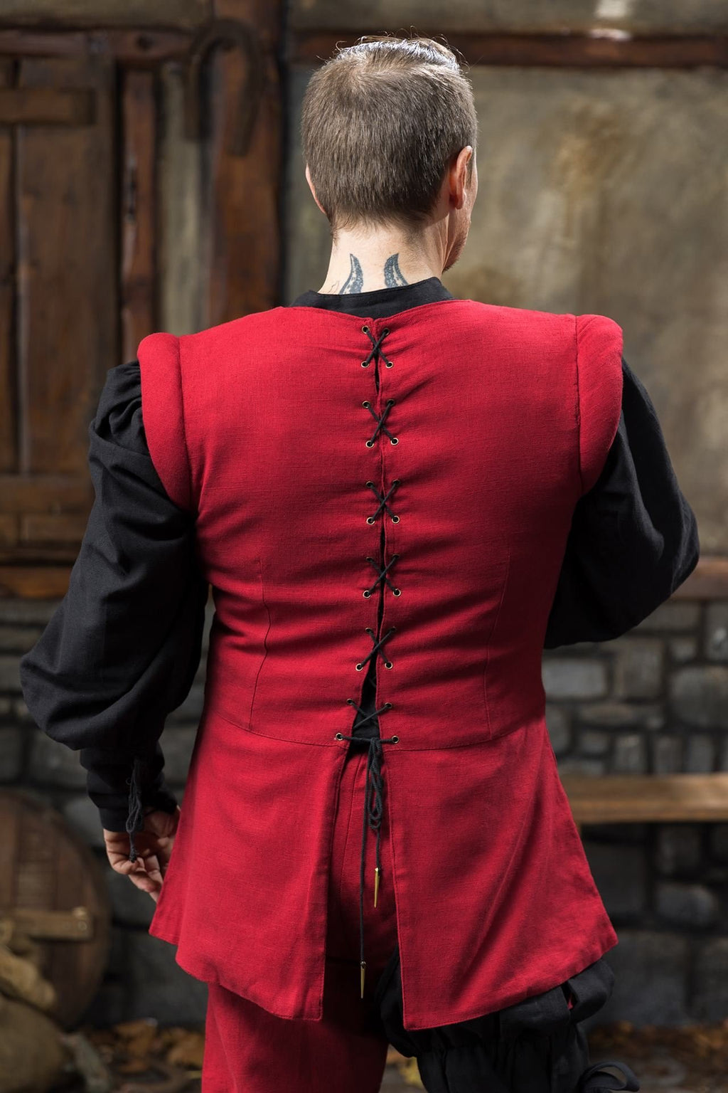 Warhammer Armoury Imperial Jerkin Type A Dark Red