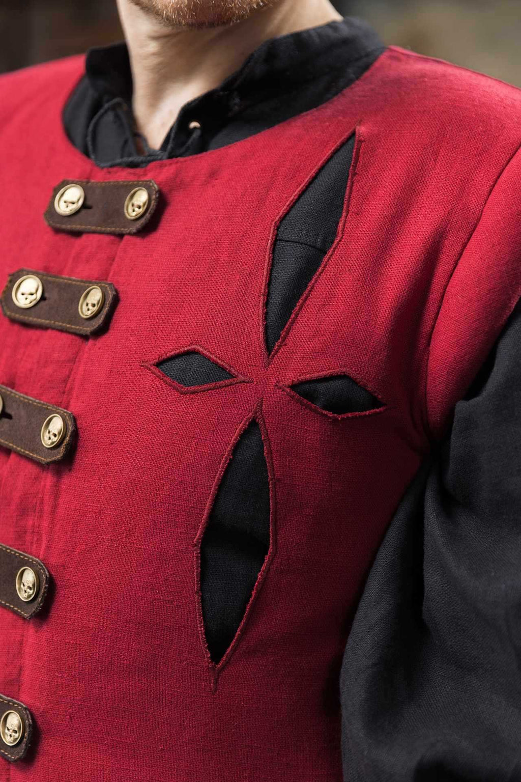 Warhammer Armoury Imperial Jerkin Type A Dark Red