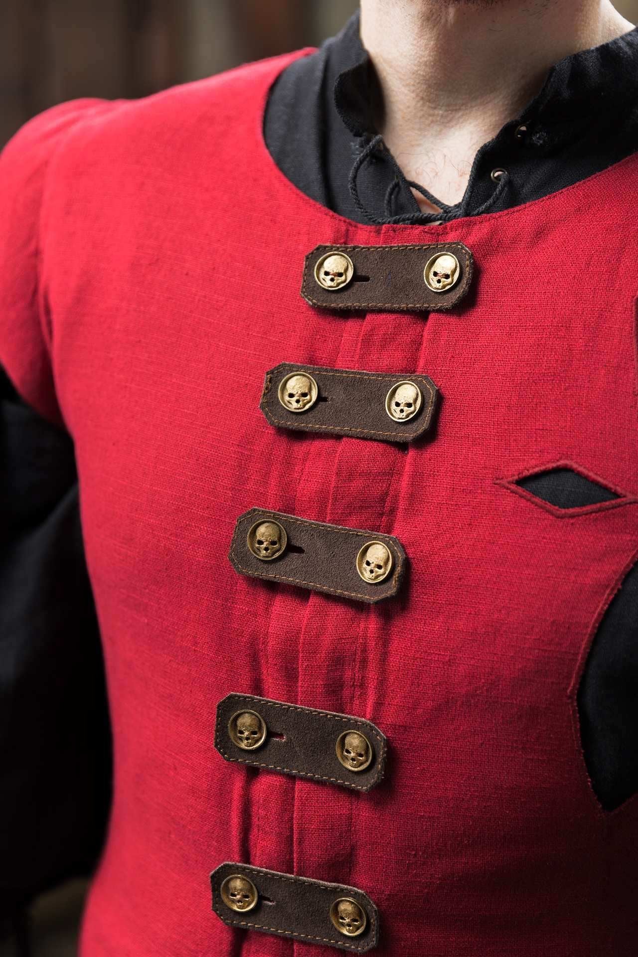 Warhammer Armoury Imperial Jerkin Type A Dark Red