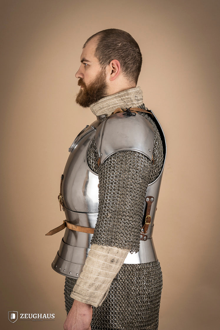 Hombreras del siglo XV temprano, 2,5 mm pulidas