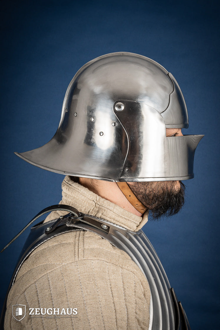 Burgundian Sallet Helmet 1,6mm Polished