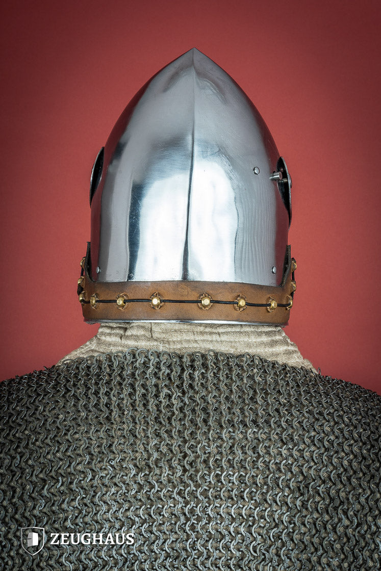 Casco Bacinete con Visera Completa de 2mm Pulido