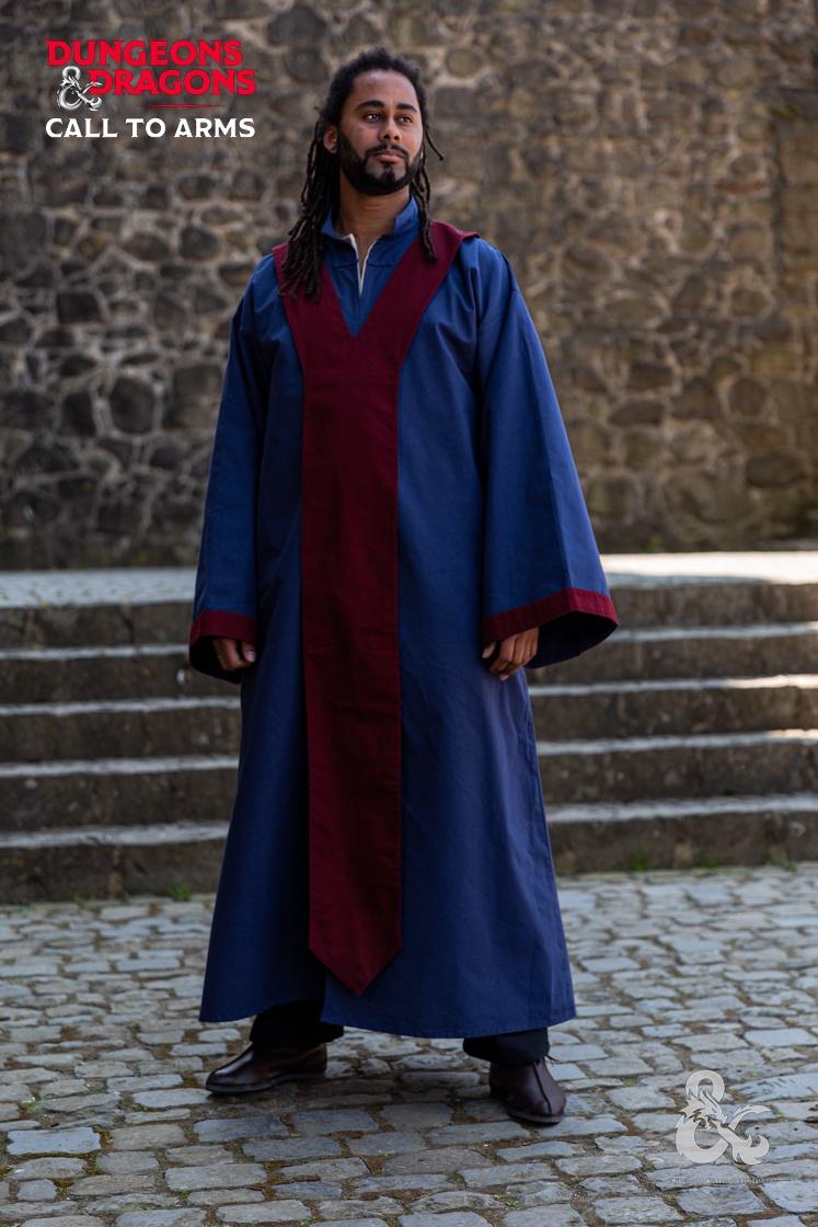 Dungeons & Dragons Wizard Robe Dark Blue/Bordeaux