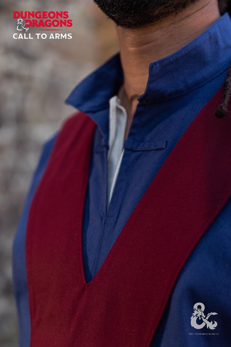 D2 Wizard Robe Dungeons & Dragons Wizard Robe Dark Blue/Bordeaux