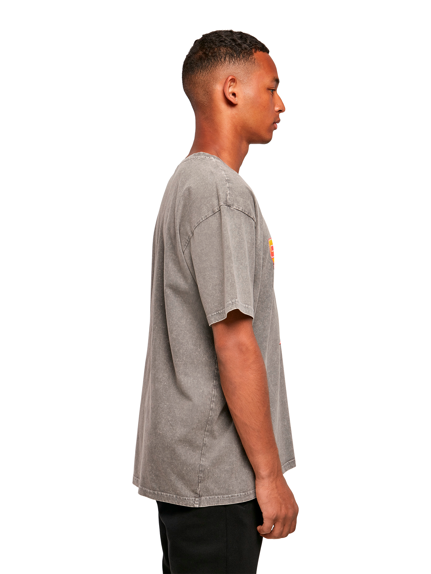 Missile Command Triple Shot Atari Retro Gaming with Acid Washed Heavy Oversize Tee