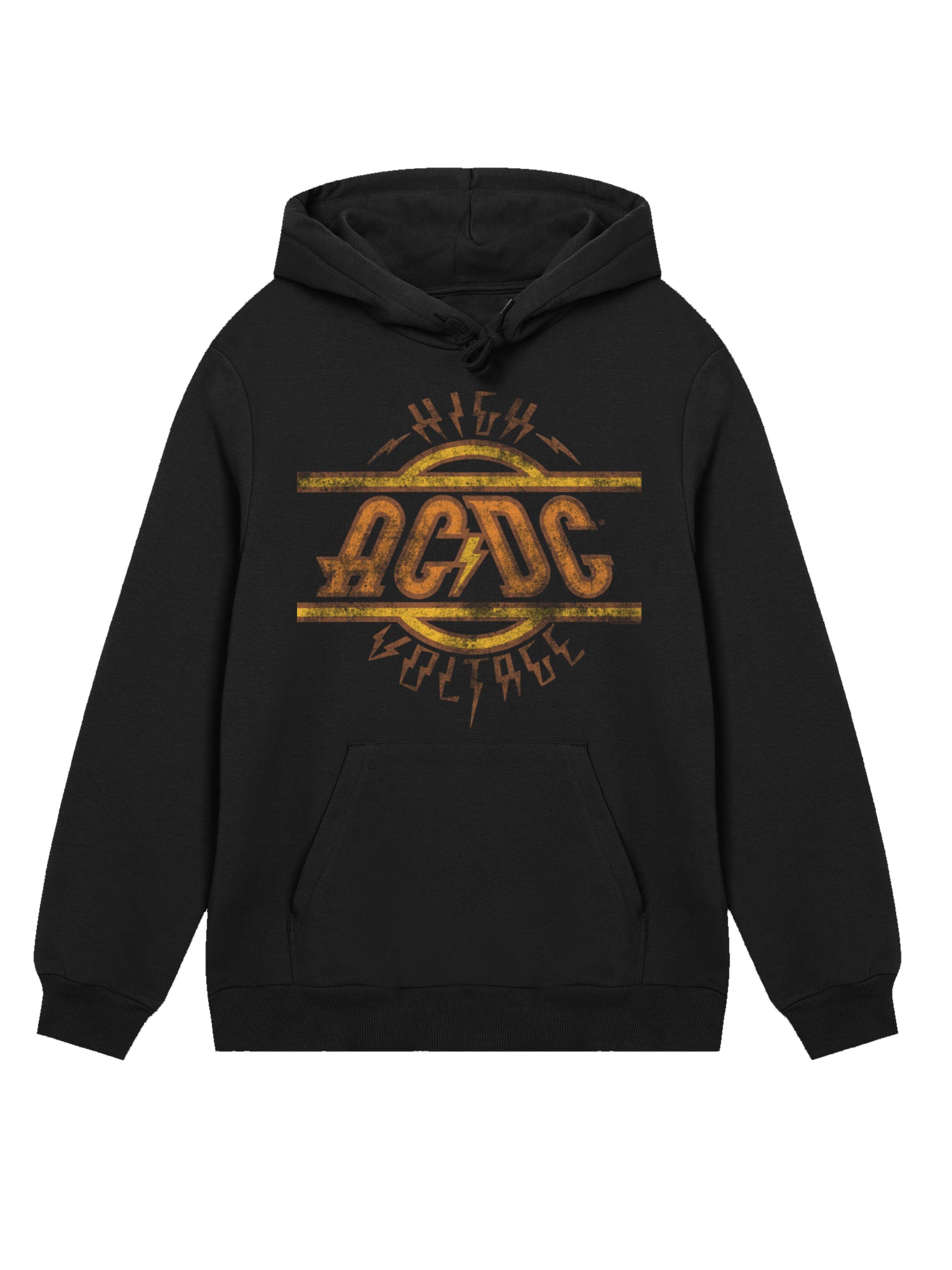 AC / DC Logo haute tension Sweat à capuche organique pour hommes en détresse