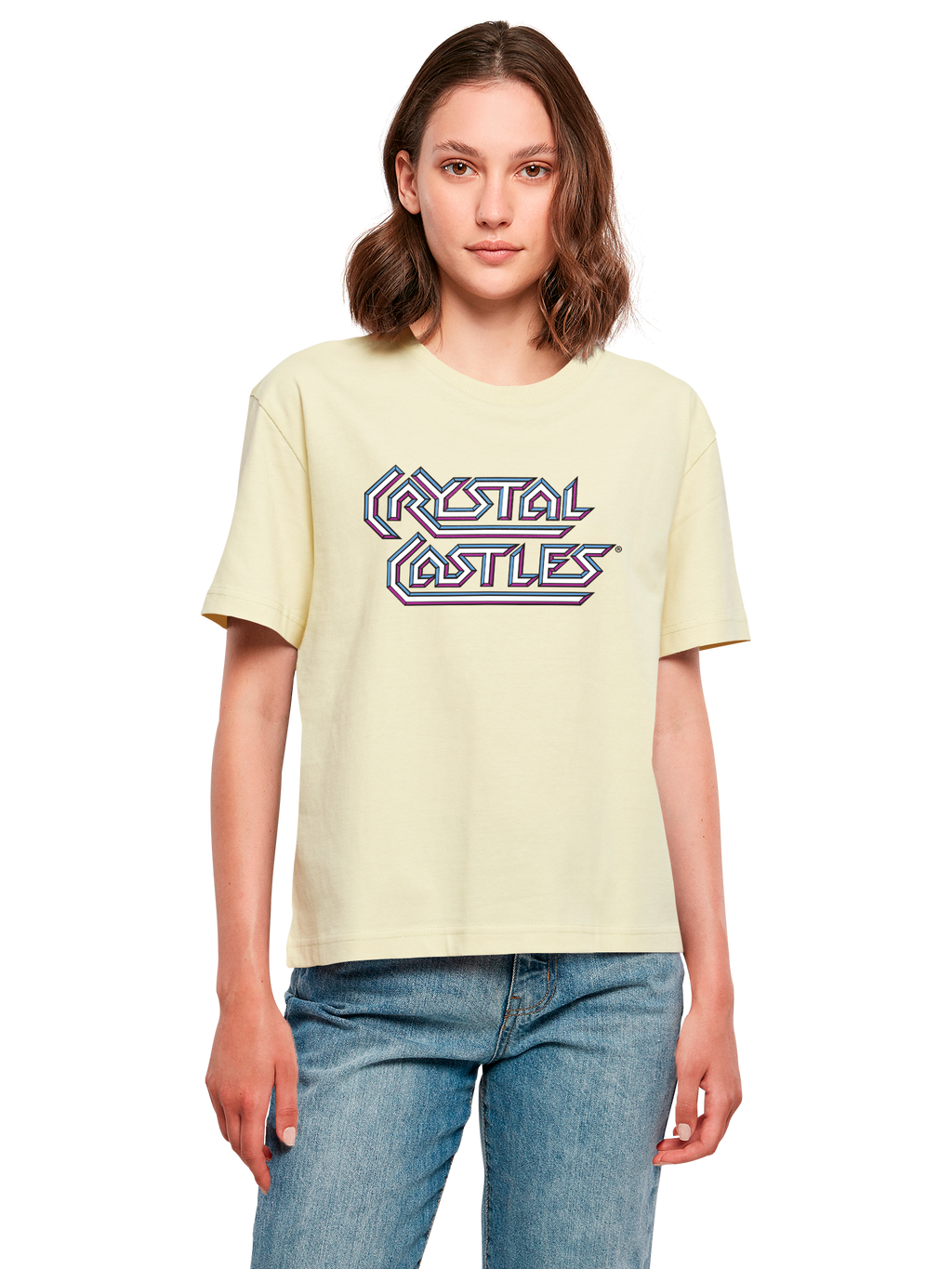 Atari Crystal Castles Retro Gaming and Atari Crystal Castles Bear with Ladies Everyday Tee