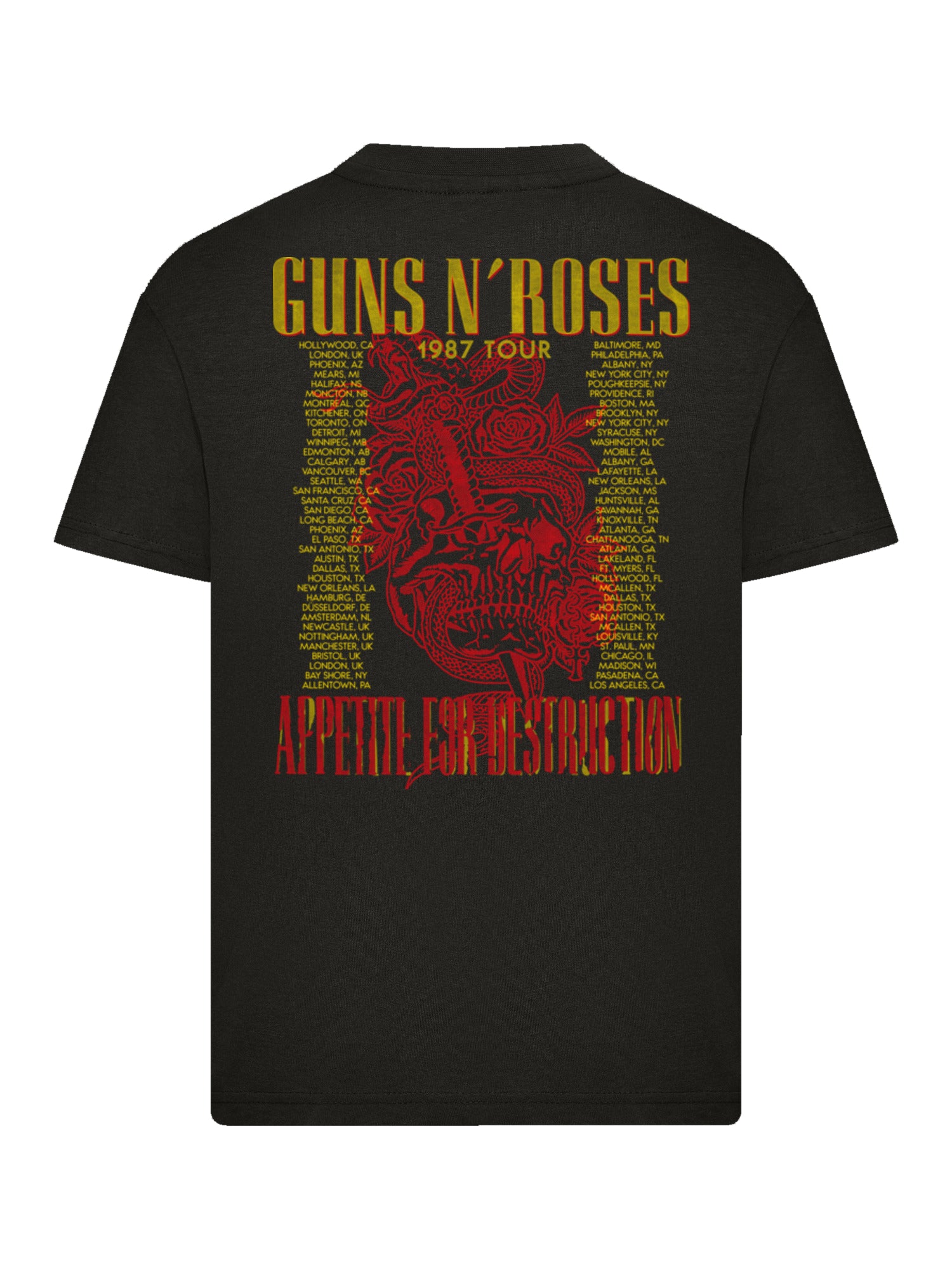 Affiche de concert vintage de Guns N 'Roses 1987 | T-shirt pour enfants