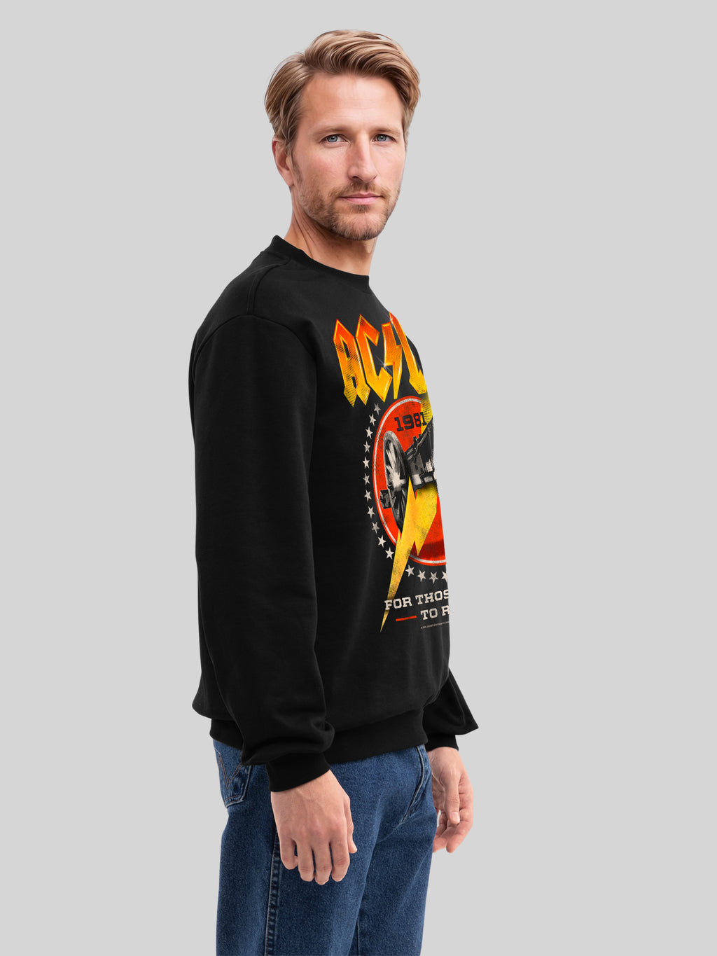 AC/DC para aquellos a punto de rockear 1981 Sweatshirt orgánico para hombres