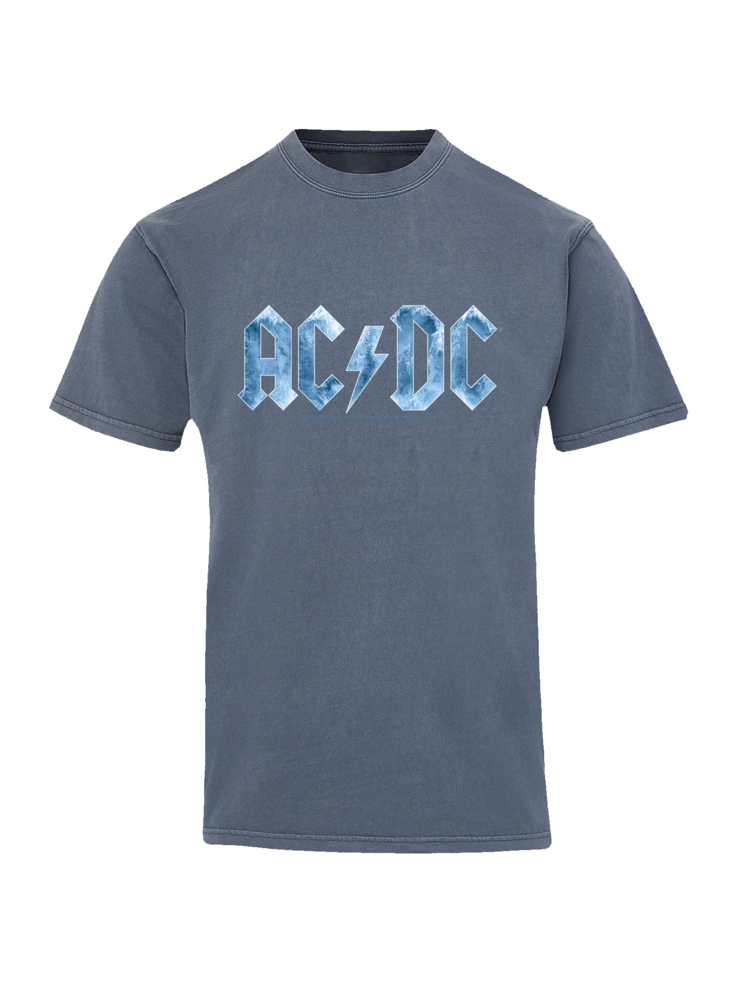 Logotipo de hielo azul ACDC con camiseta de color costero