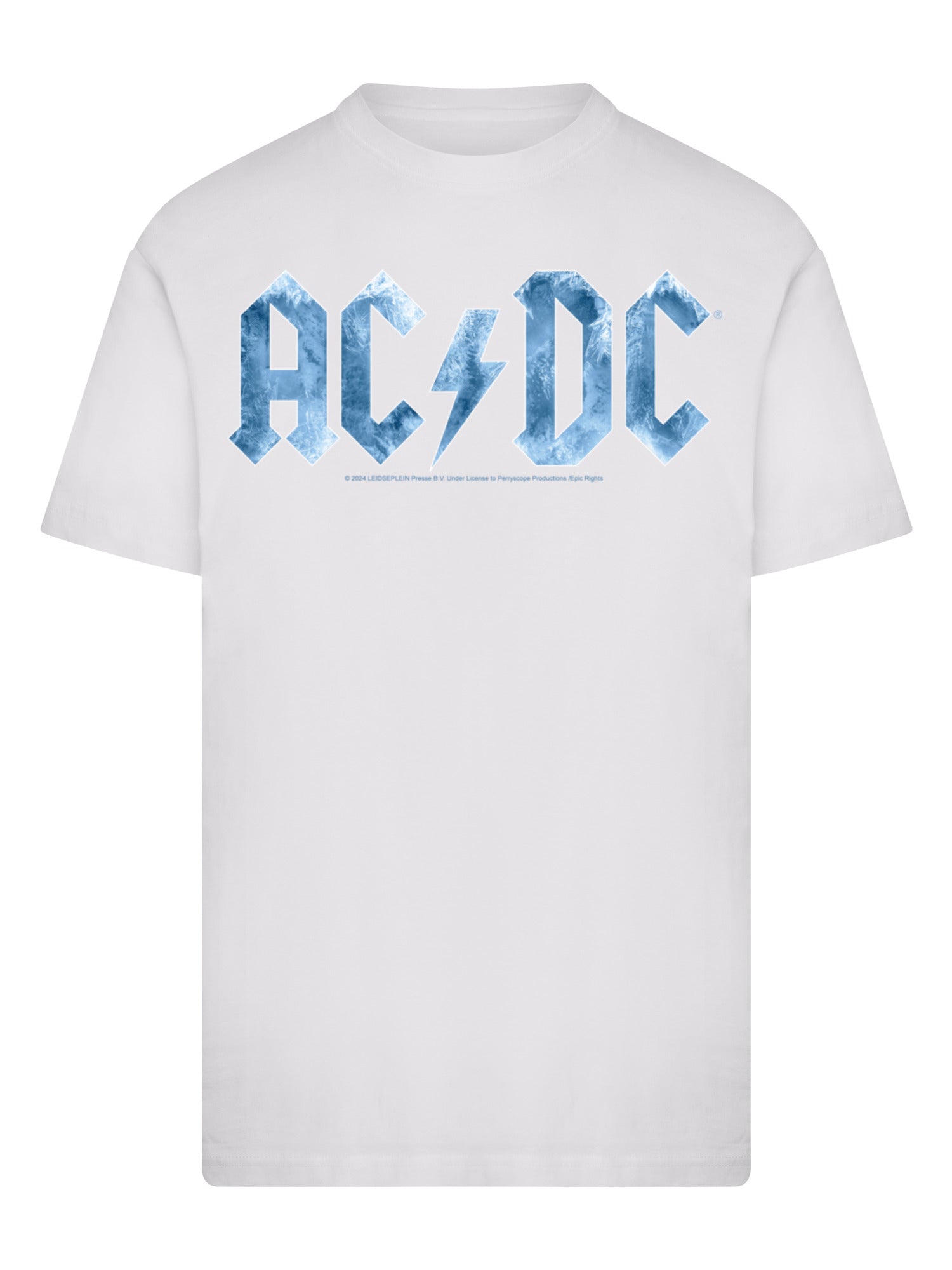 ACDC Blue Ice Logo T-shirt Round Cou