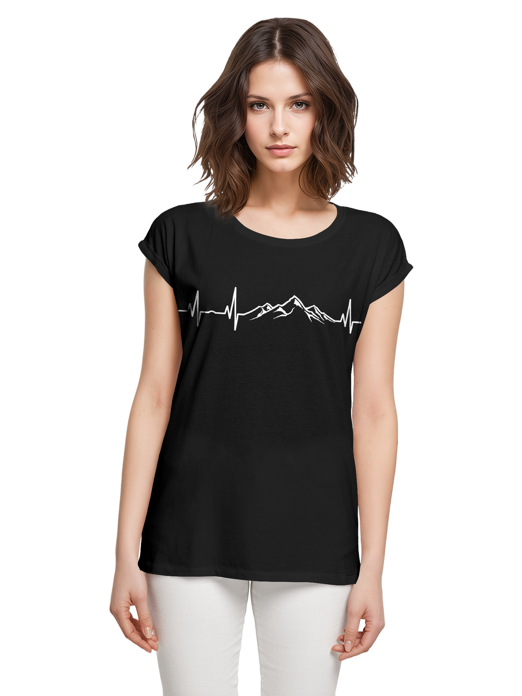 Berg Herzschlag Damen T-Shirt