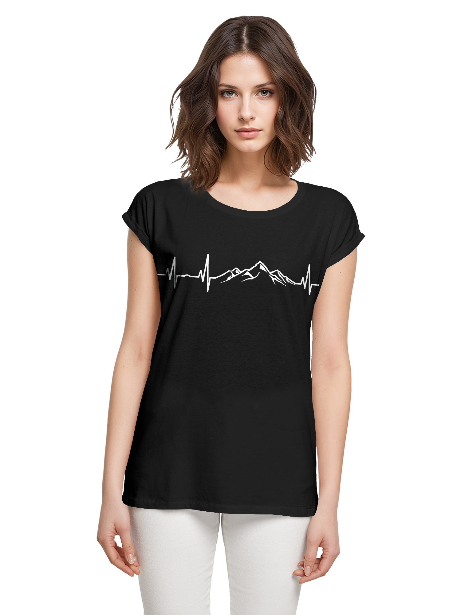Berg Herzschlag Damen T-Shirt
