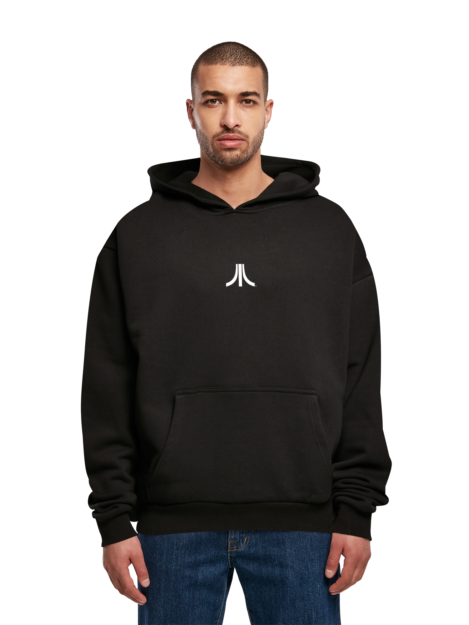 Atari Fuji Logo White Retro Gaming and Asteroids Vintage Atari Retro Gaming with Ultra Heavy Hoody
