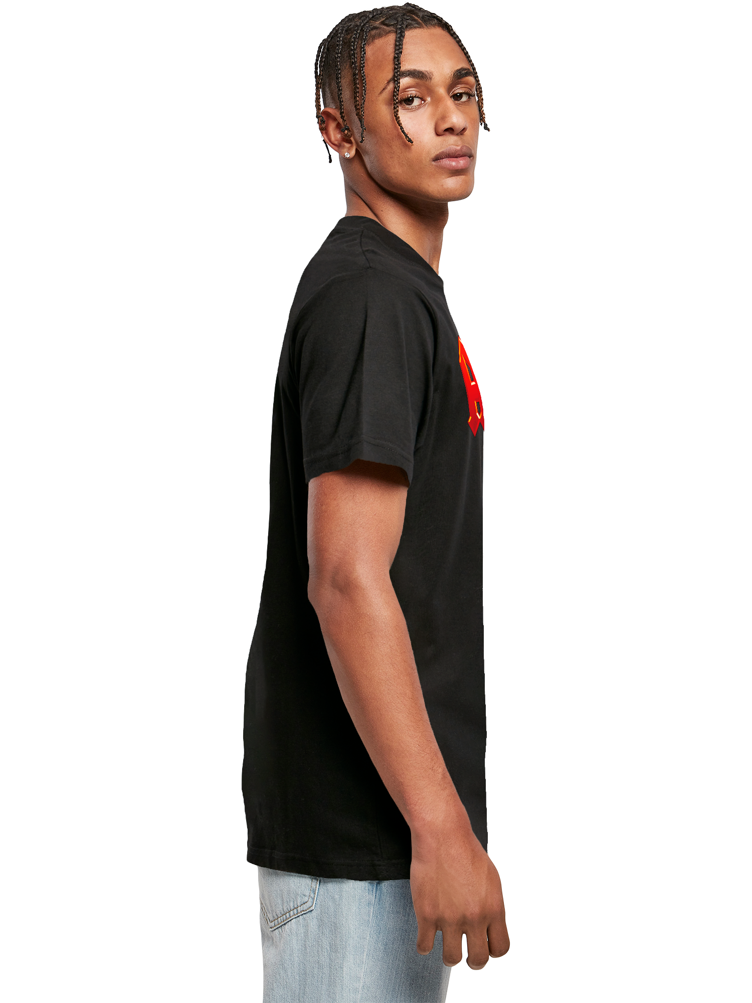 Dunkelrotes ACDC-Logo-T-Shirt