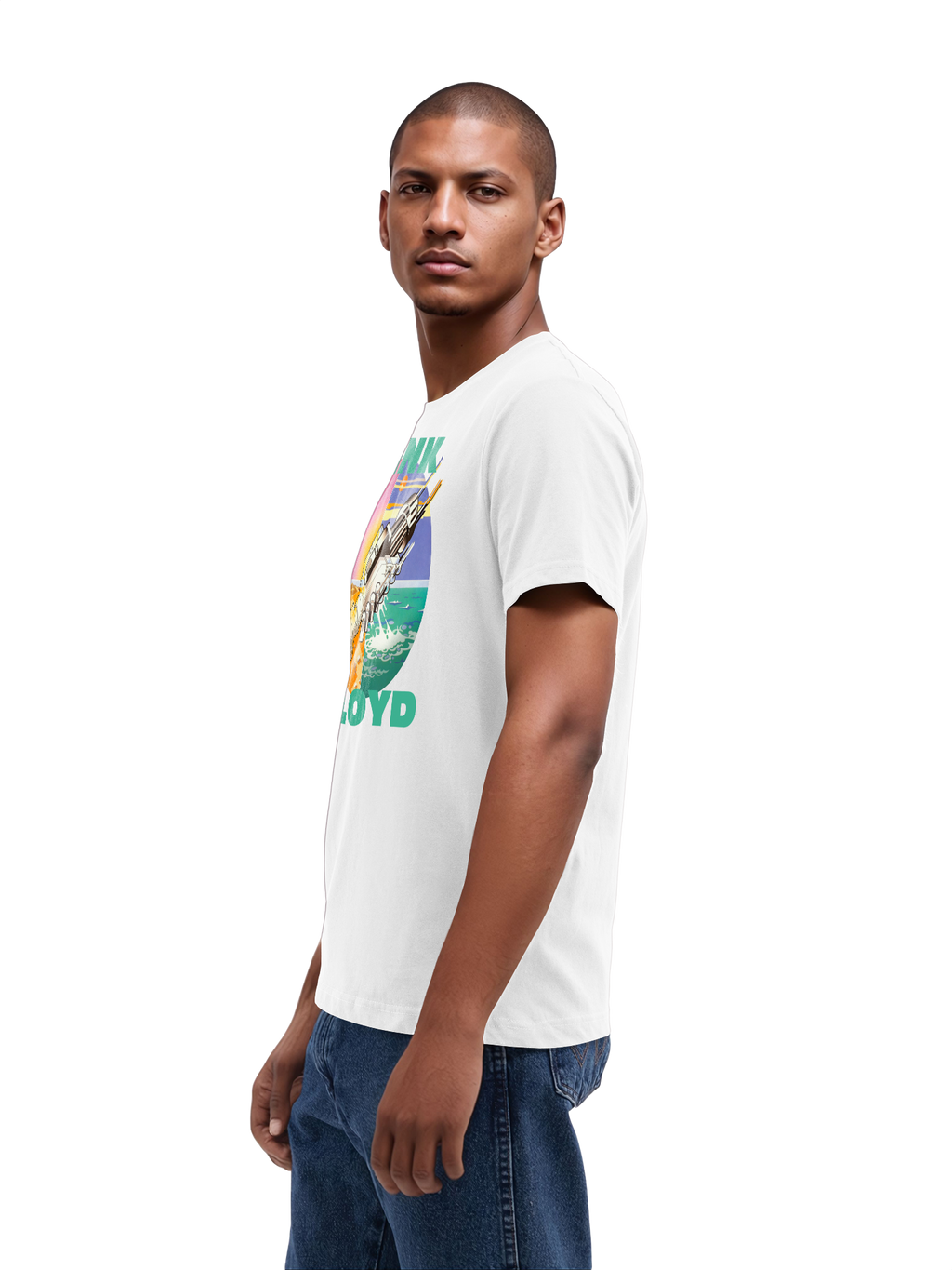 Pink Floyd souhaite que vous soyez ici T-shirt biologique pour hommes