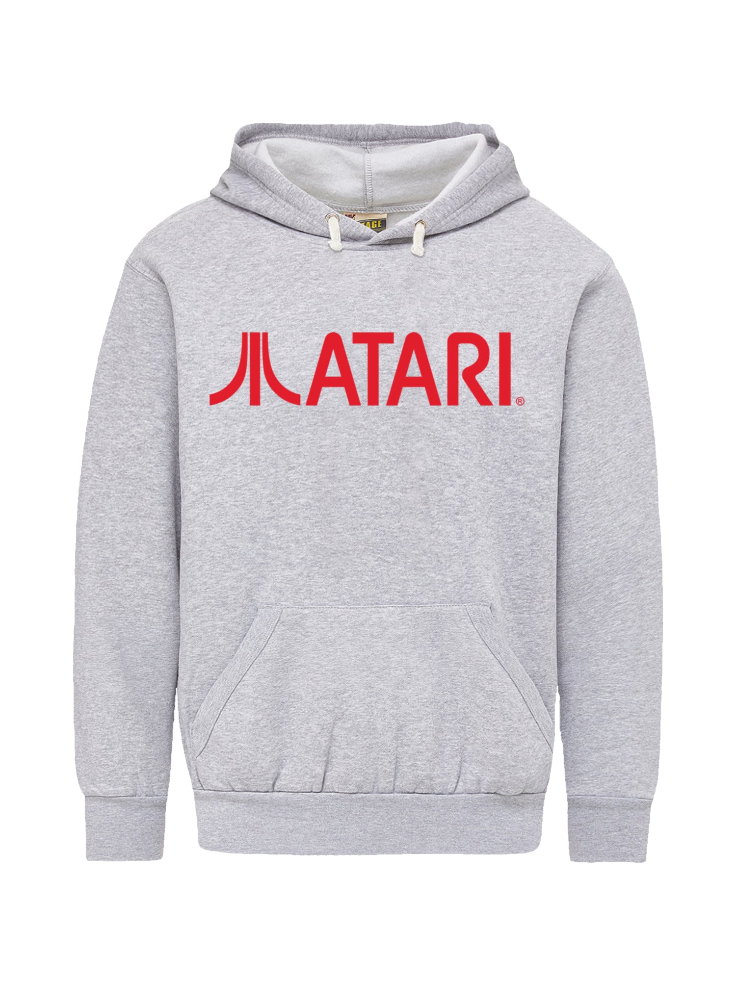 Atari Games Logo Red Retro Gaming Horizontal mit Vintage Fleece Hood