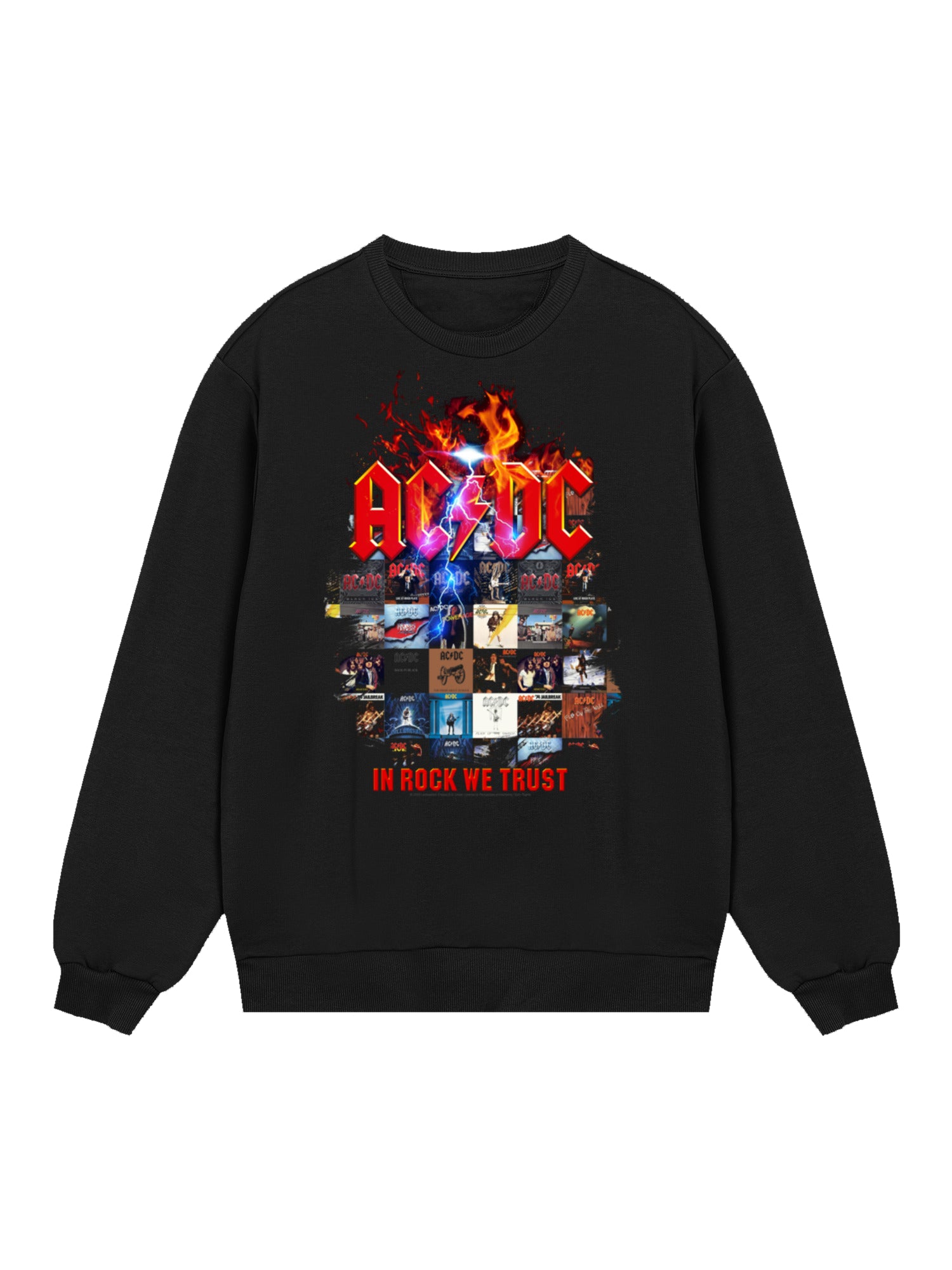 AC / DC dans Rock We Trust Album couvre le sweat biologique masculin