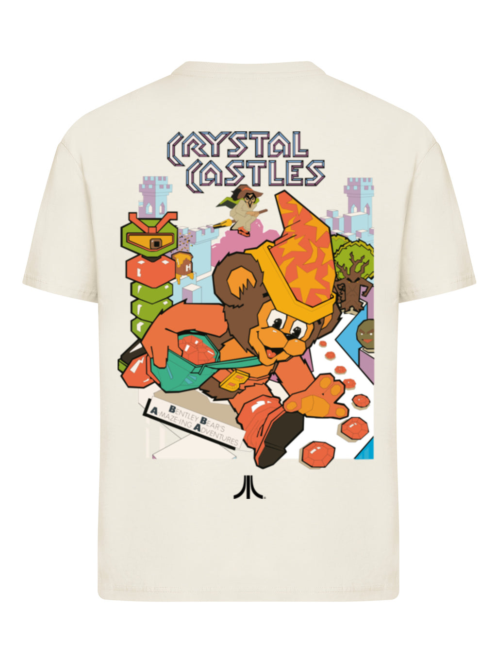 Atari Crystal Castles Retro Gaming and Atari Crystal Castles Bear with Ladies Everyday Tee