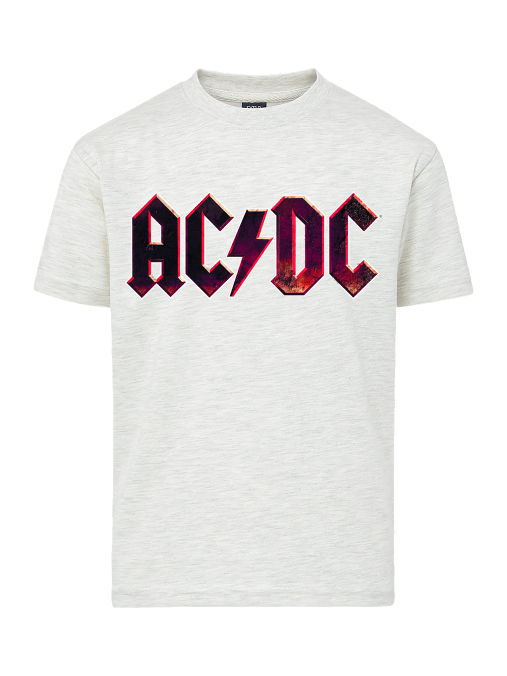 Logotipo desgastado de AC/DC con camiseta de amigos juveniles