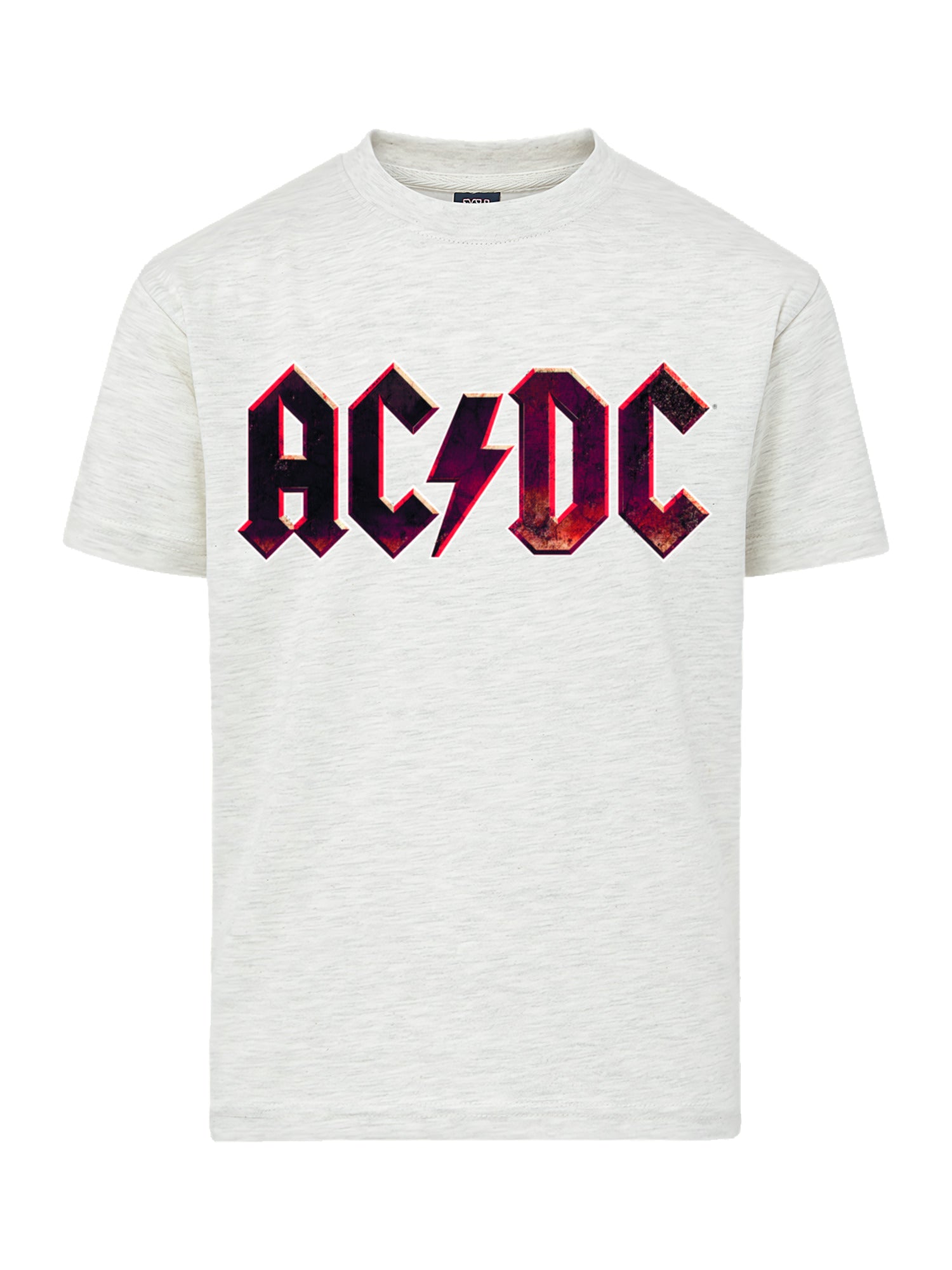 Logotipo desgastado de AC/DC con camiseta de amigos juveniles