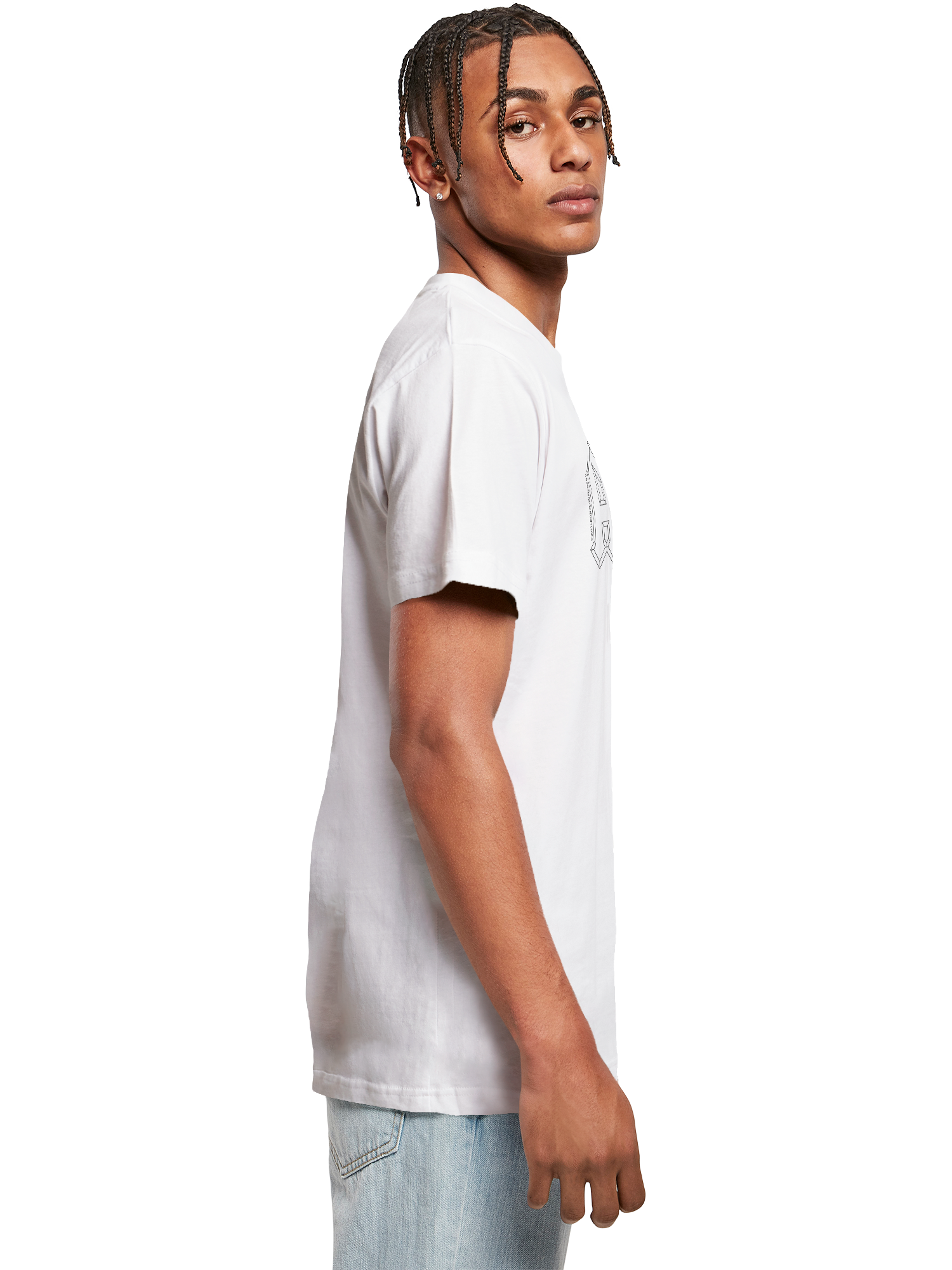 T-shirt logo AC / DC Black Outline