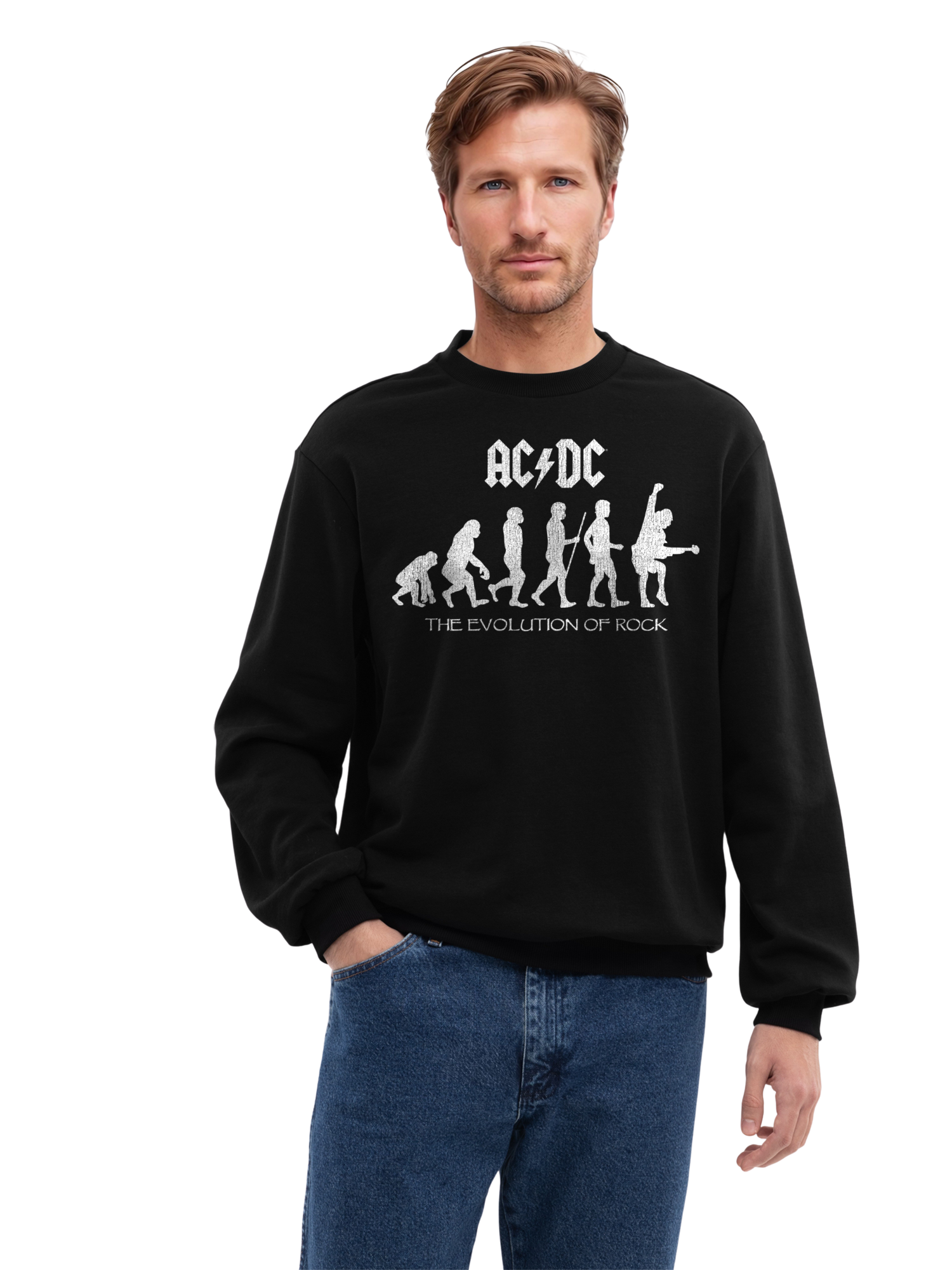 Evolution AC / DC du sweat-shirt Rock Organic