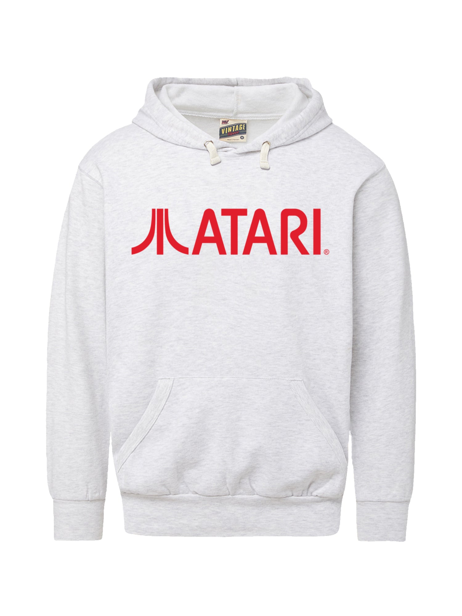 Atari Games Logo Red Retro Gaming Horizontal mit Vintage Fleece Hood