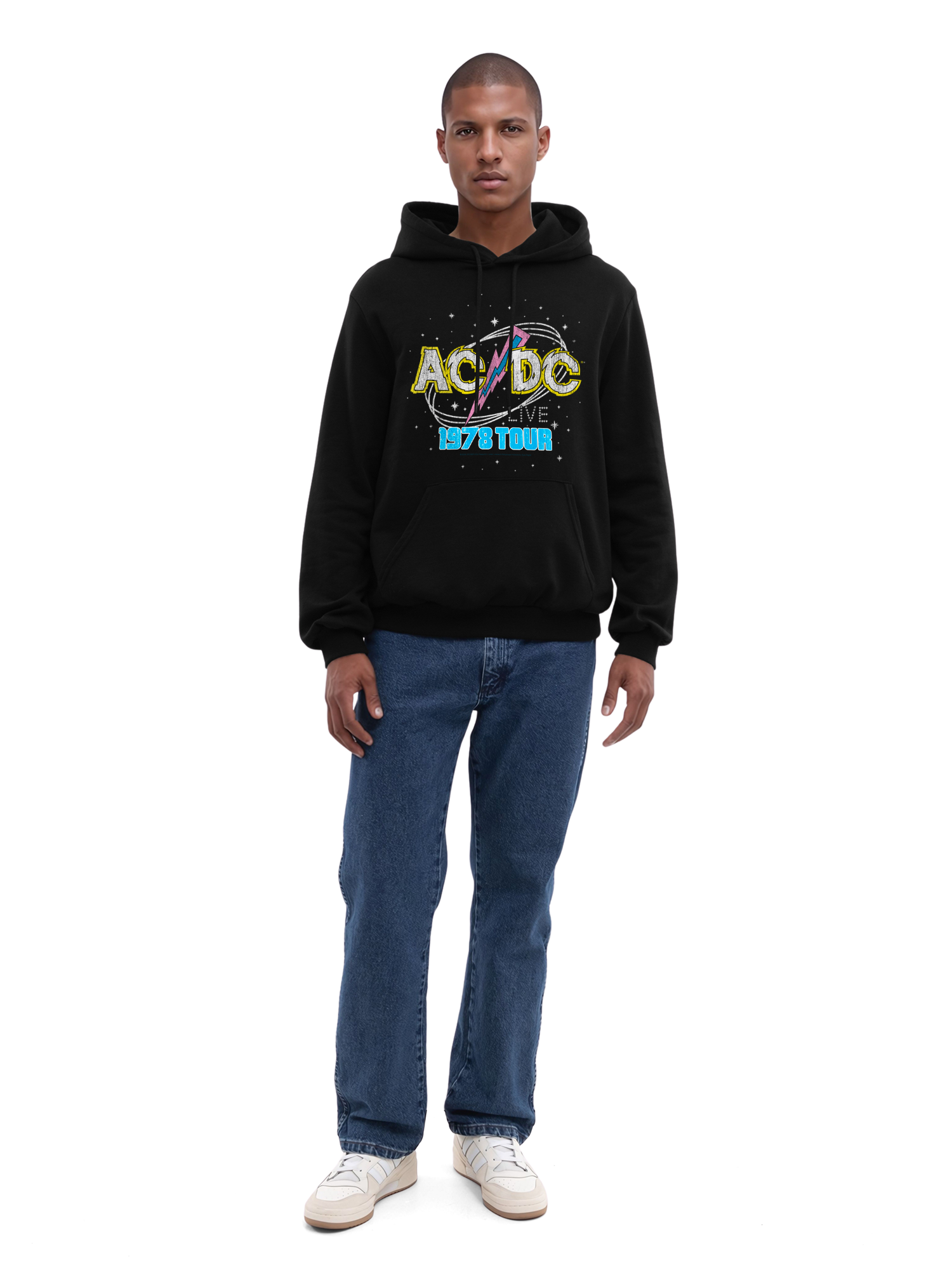 ACDC 1981 Visite en direct avec True Blanks | Hoodie régulier pour hommes