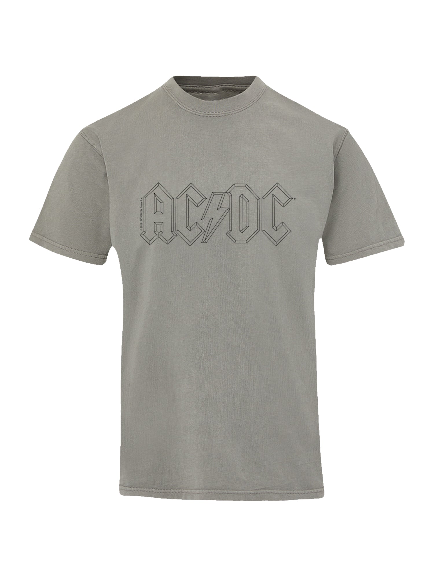 Logotipo de Outline Black ACDC con camiseta de color costero