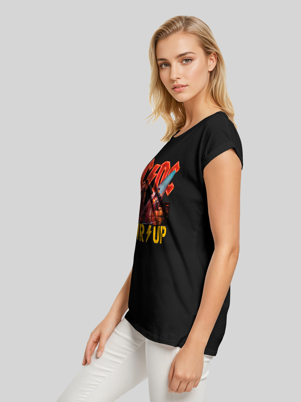 ACDC PWRUP Bühnenlichter Damen T-Shirt