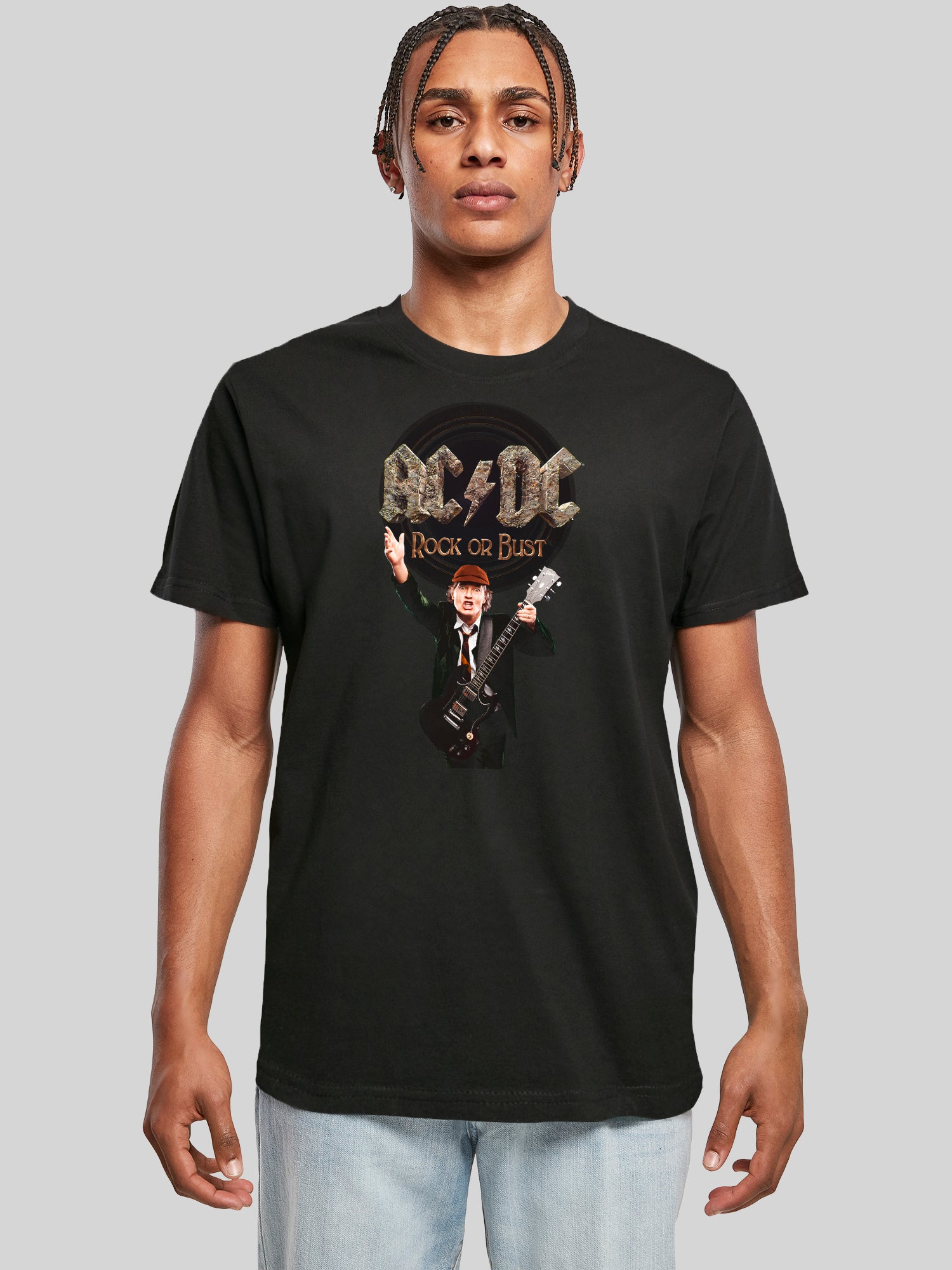 Camiseta ACDC Rock o Bust Angus Young Camiseta redonda