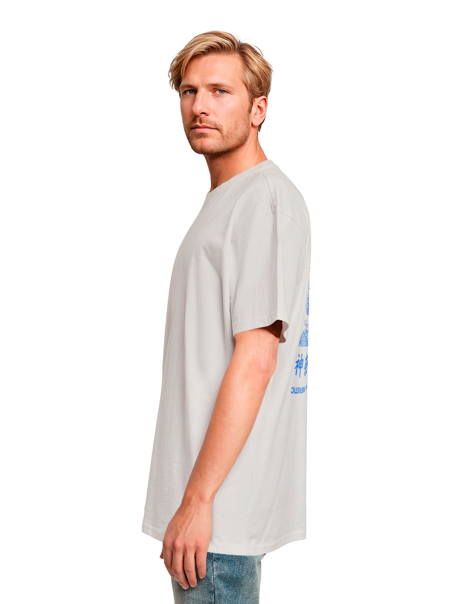 T-shirt surdimensionné lourde Kanagawa Wave