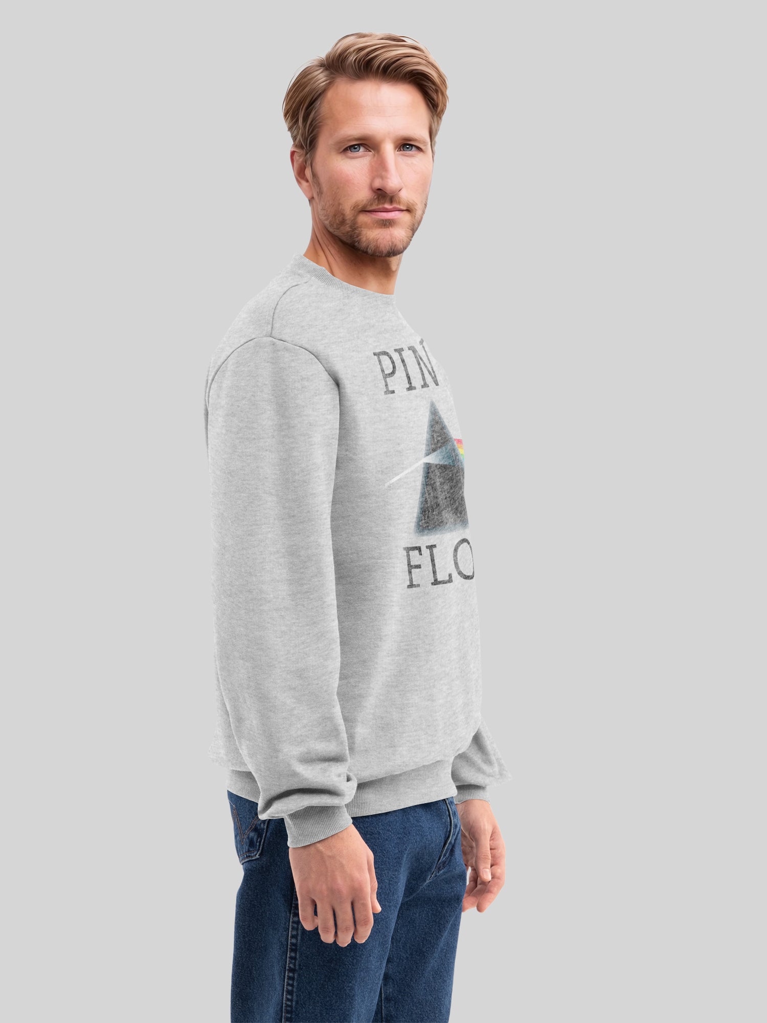 Pink Floyd Dark Side Of The Moon Prism Men's Organic Sweatshirt