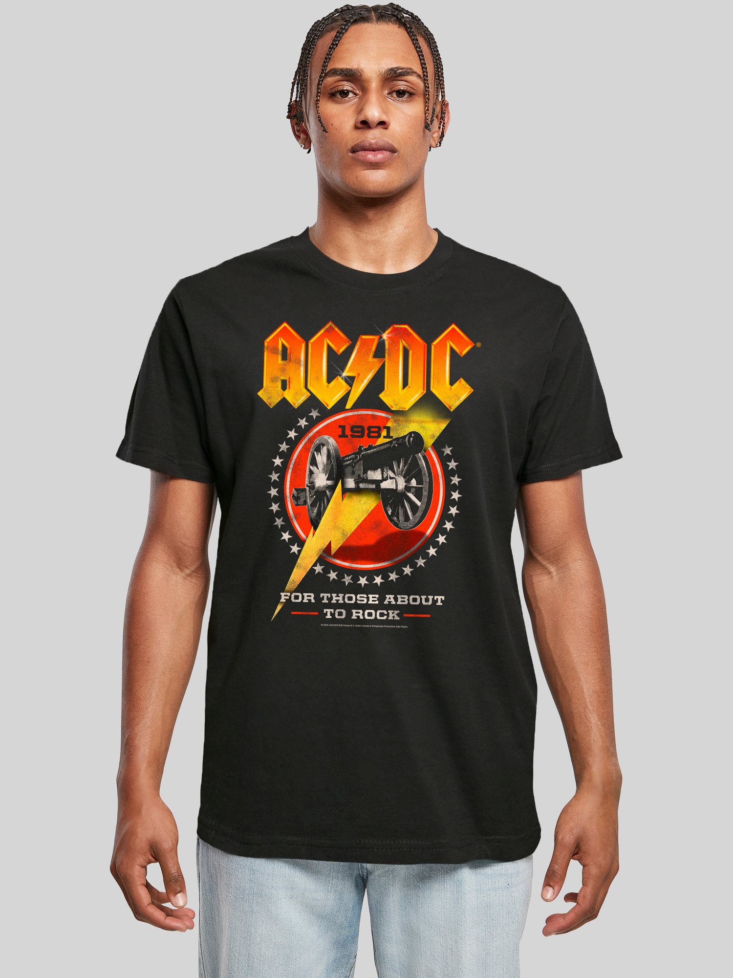 AC / DC pour ceux qui sont sur le point de basculer 1981 T-shirt masculin