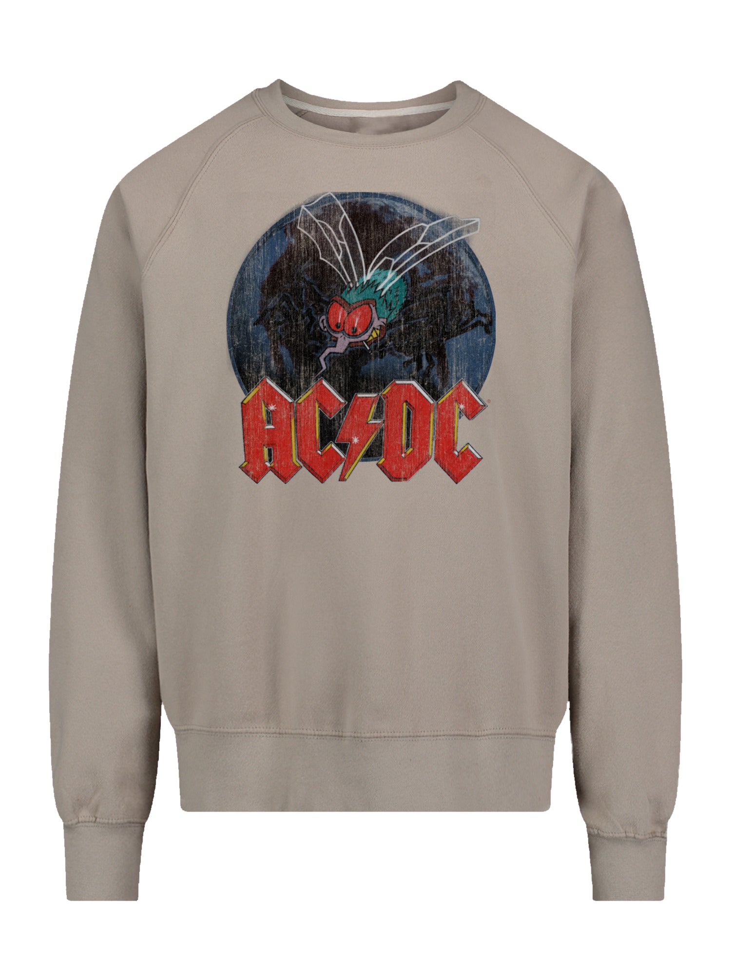 ACDC Fly On The Wall with Vintage Fleece Raglan Crew