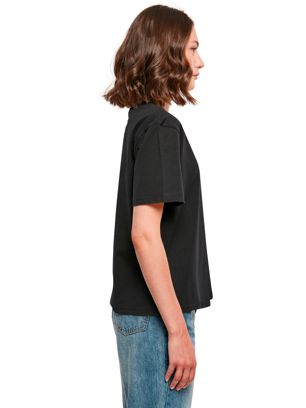 Atari Games Logo White Retro Gaming Horizontal and Atari Gravitar Box Cover with Ladies Everyday Tee