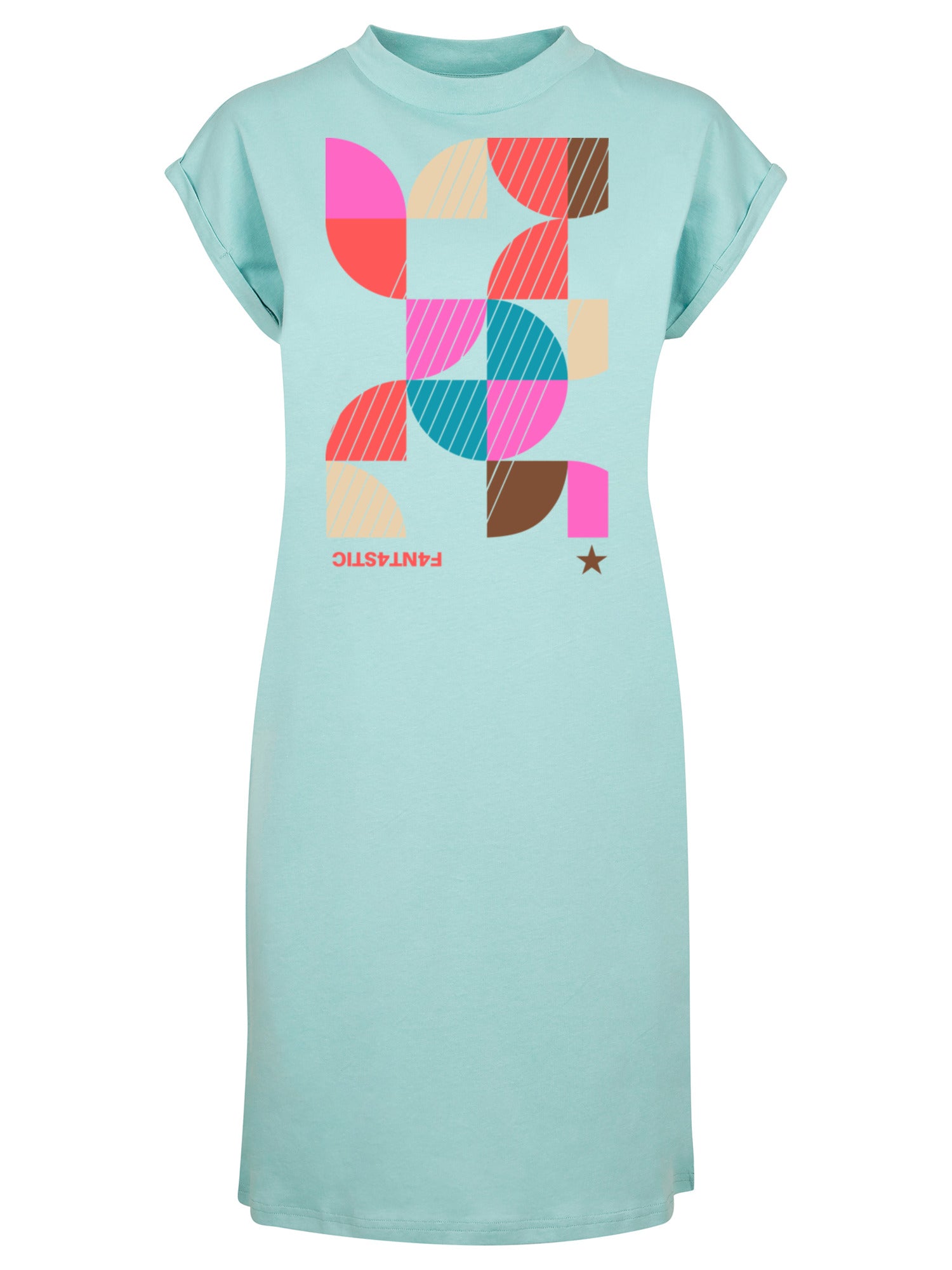 Abstrakt dames t-shirt robe t-shirt