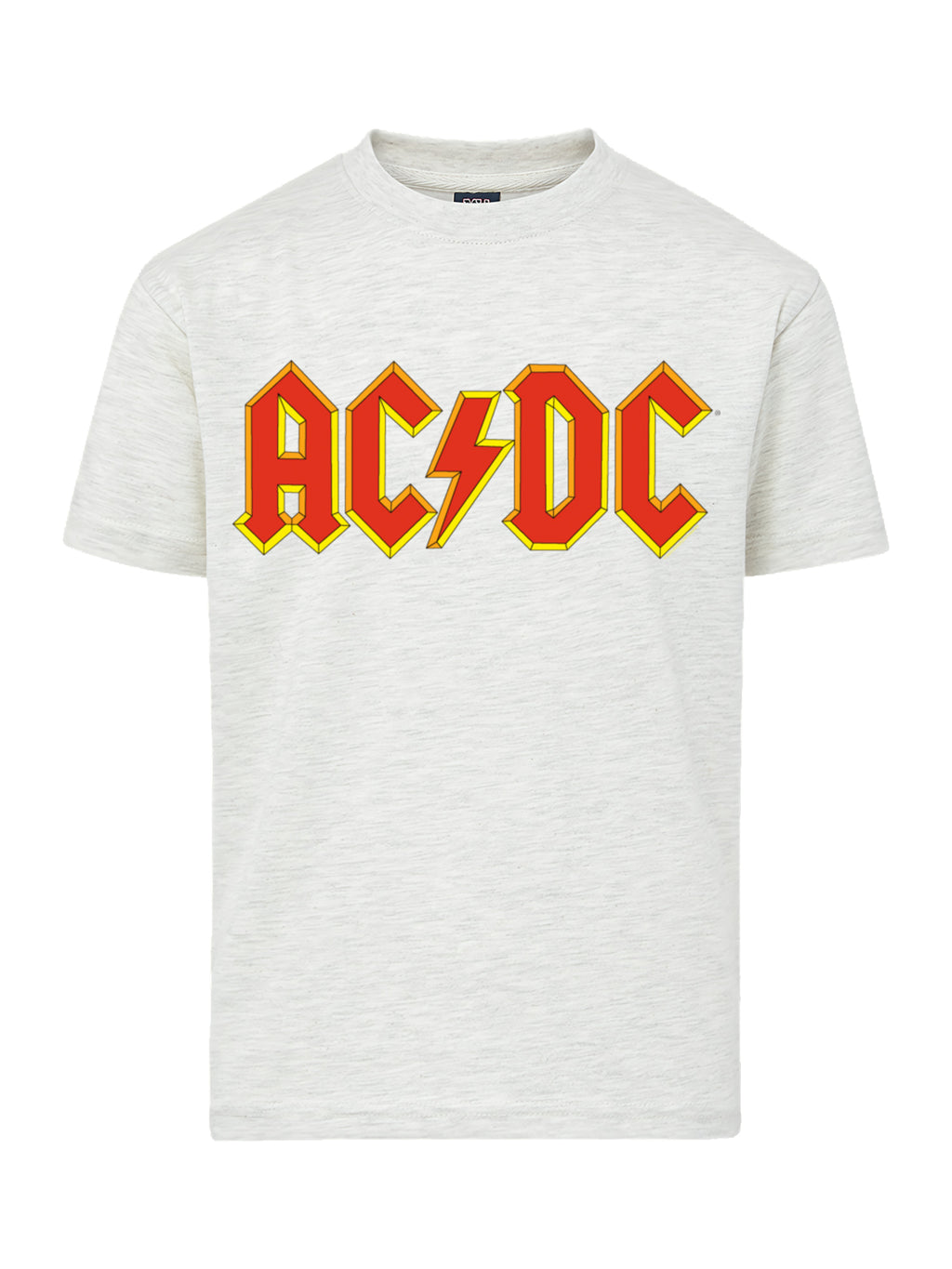 AC/DC Amarillo Outline Red logotipo con camiseta de amigo juvenil