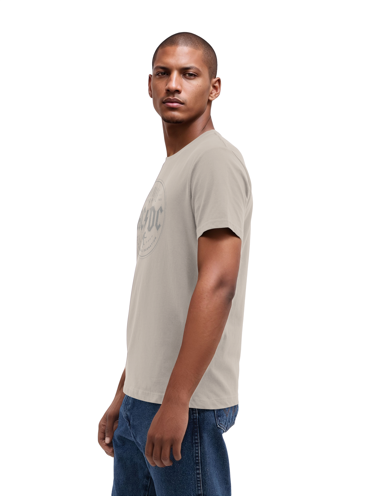 ACDC Rock N Roll Damnation with True Blanks | Mens Regular Tee