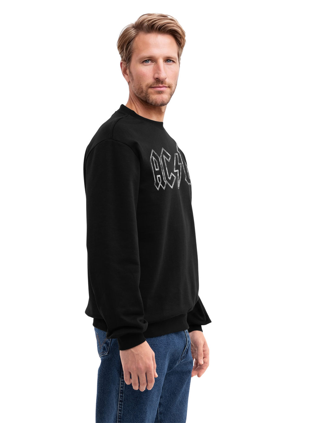 AC/DC Jagged Logo Organic Sweatshirt