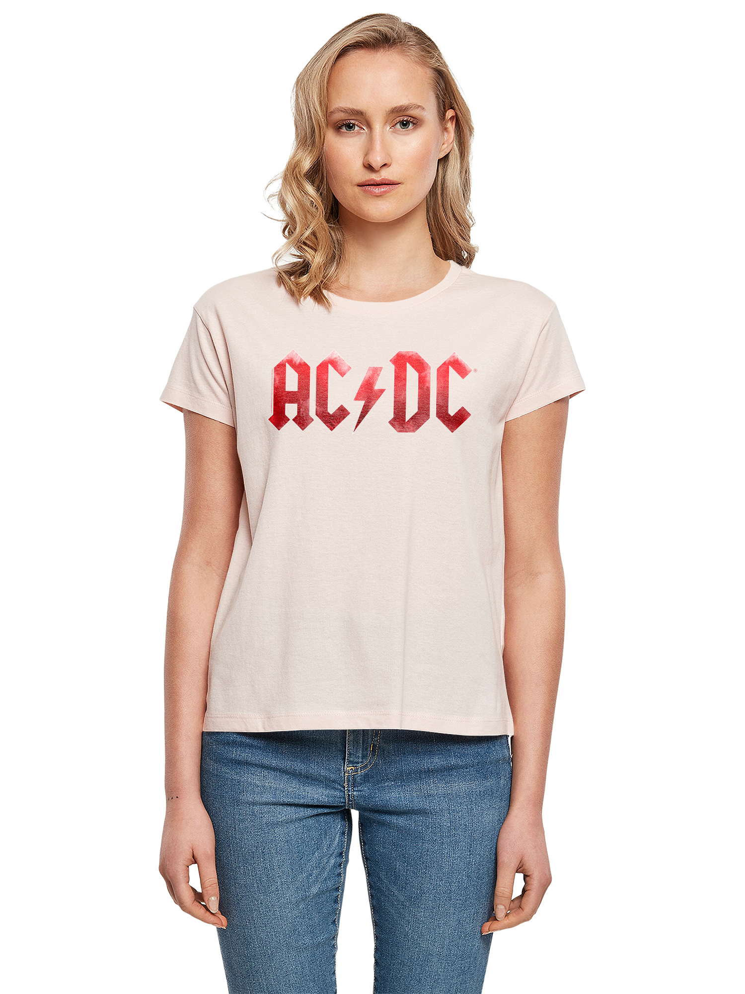 ACDC Red Ice Logotipo de Damas Box Tee