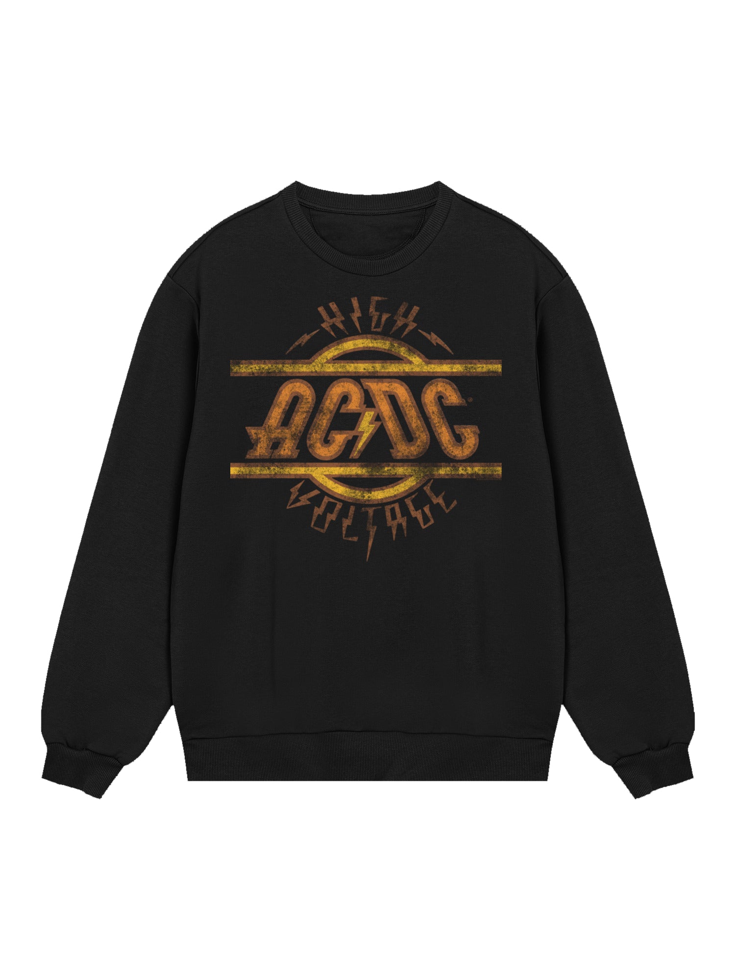 Sweat-shirt biologique pour hommes en difficulté à haute tension AC / DC