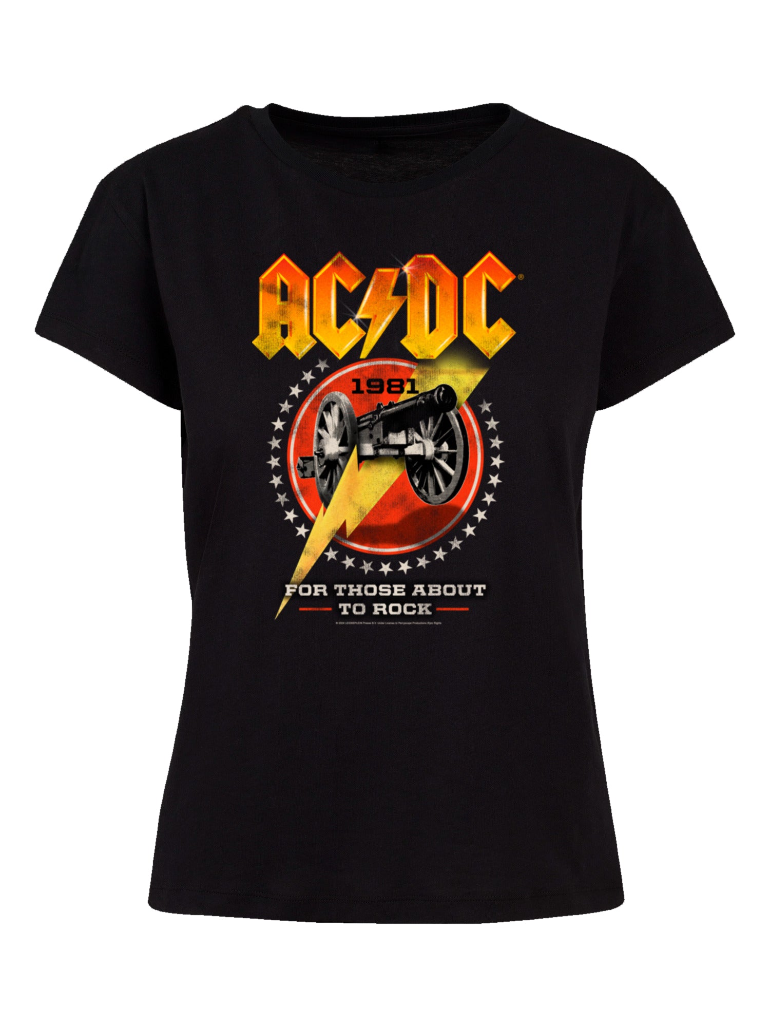 AC/DC For Those About To Rock 1981 Ladies Box T-Shirt