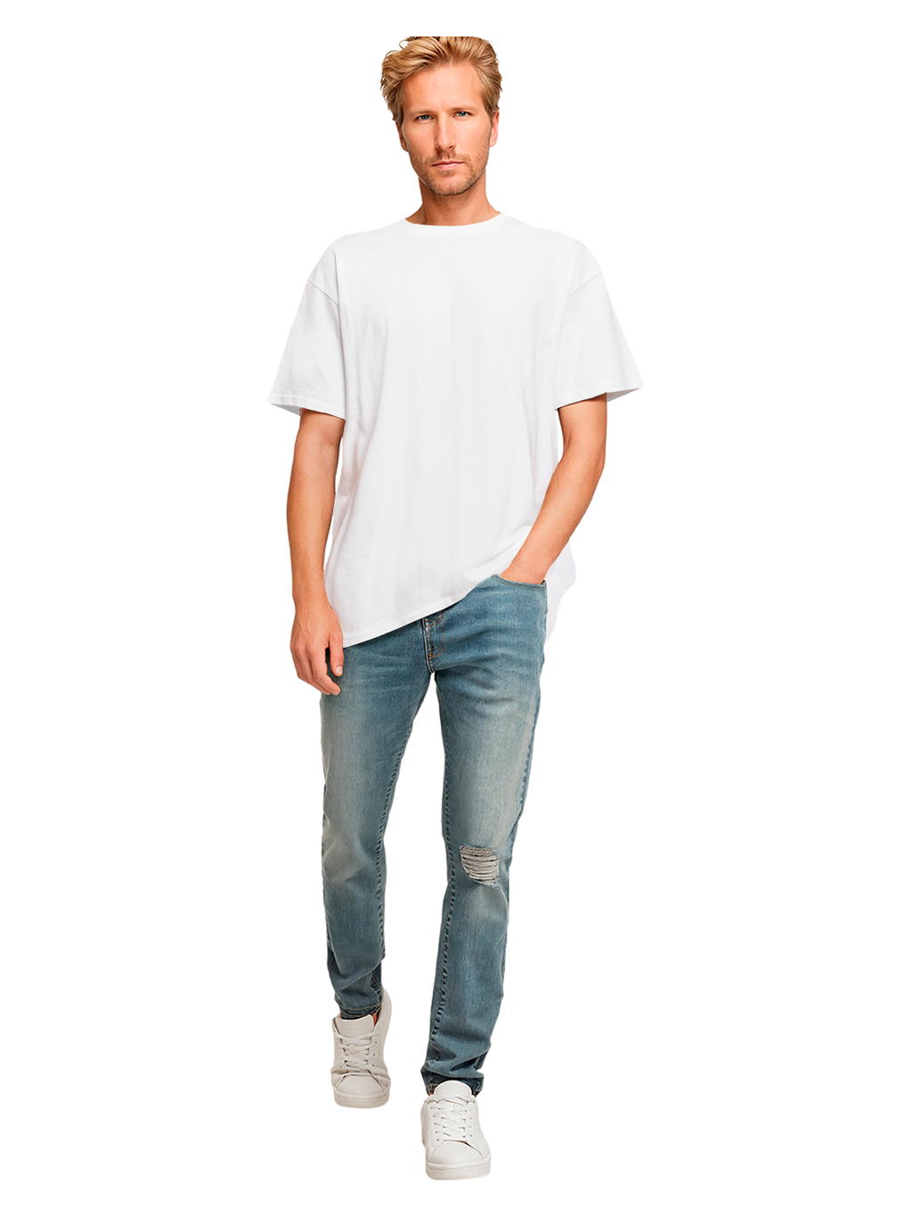 T-shirt surdimensionné lourde Kanagawa Wave